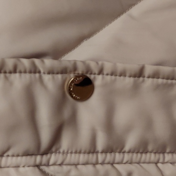 MARC NEW YORK Faix Fur Trim Chevron Quilted Down Coat - Picture 6 of 16